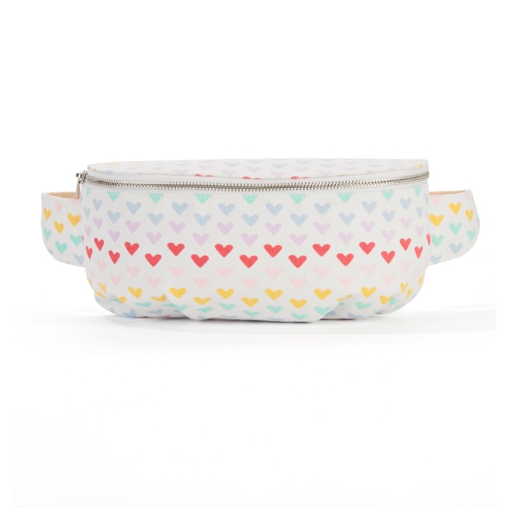 Multi color Rainbow Heart Fanny Pack
